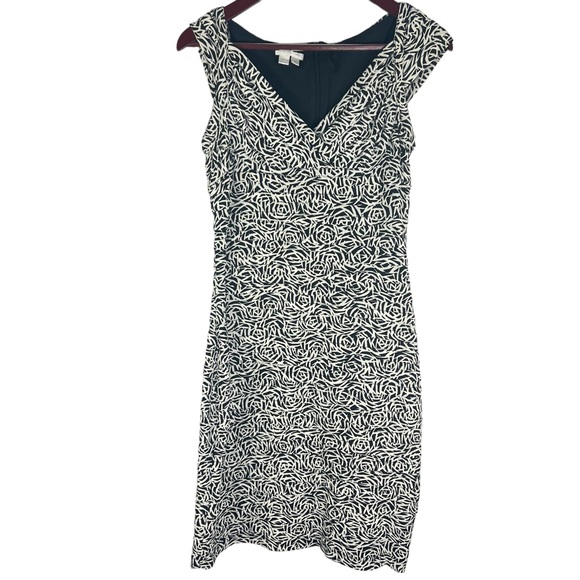 London Times Sleeveless Ruffle Dress Size 10 - Picture 4 of 8